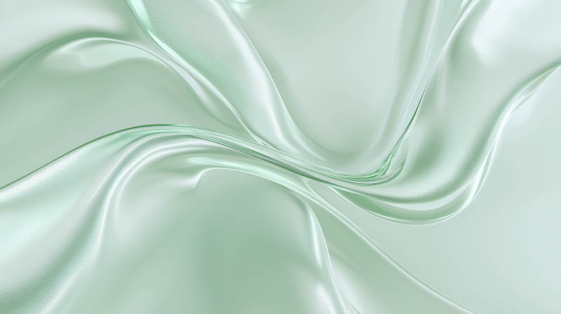 轻柔的薄荷绿丝绸图片