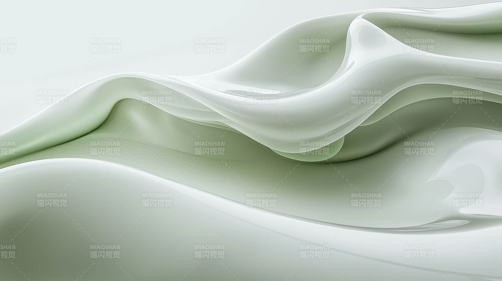 轻柔的薄荷绿丝绸图片