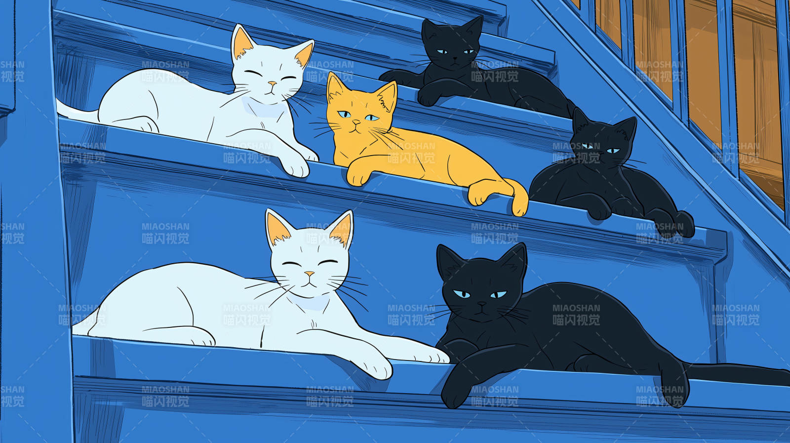 慵懒猫咪的午后时光图片