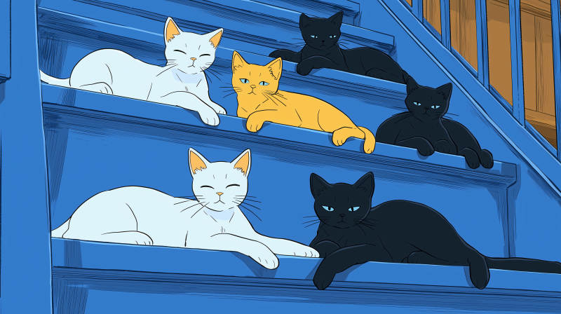 慵懒猫咪的午后时光图片