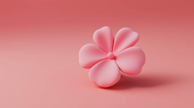 简约粉色花卉图片