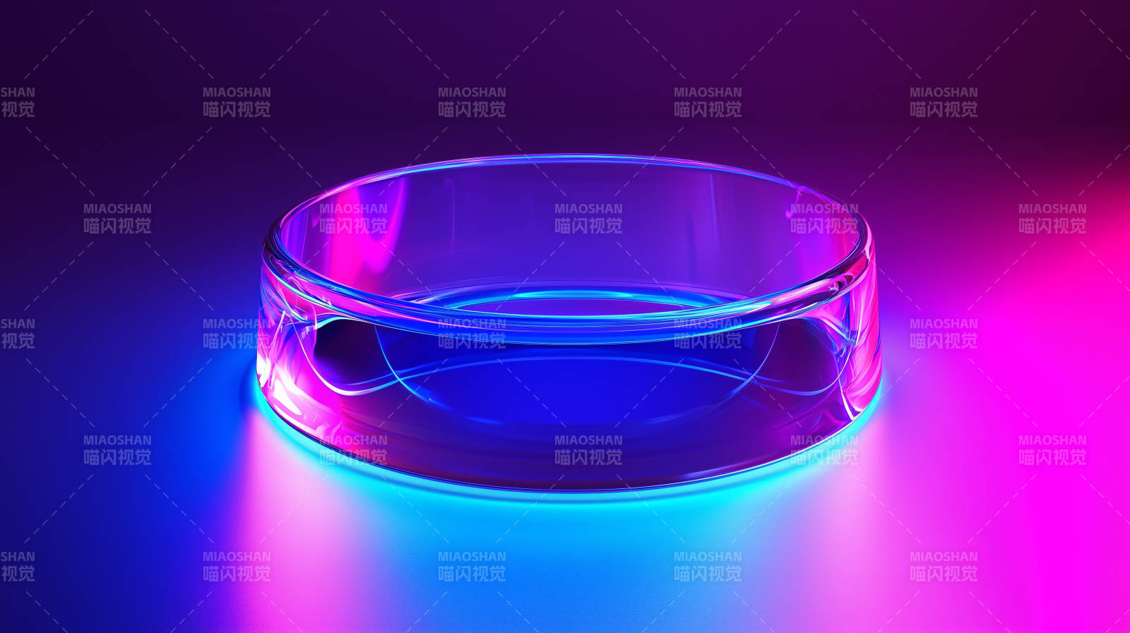 霓虹玻璃皿图片