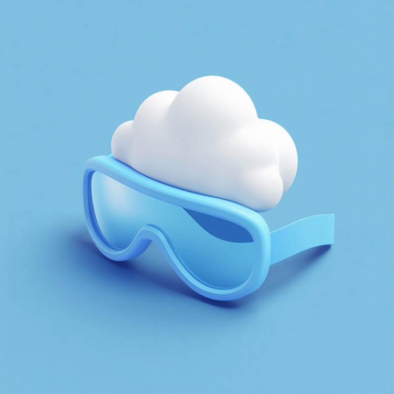 炫酷蓝色滑雪镜图片