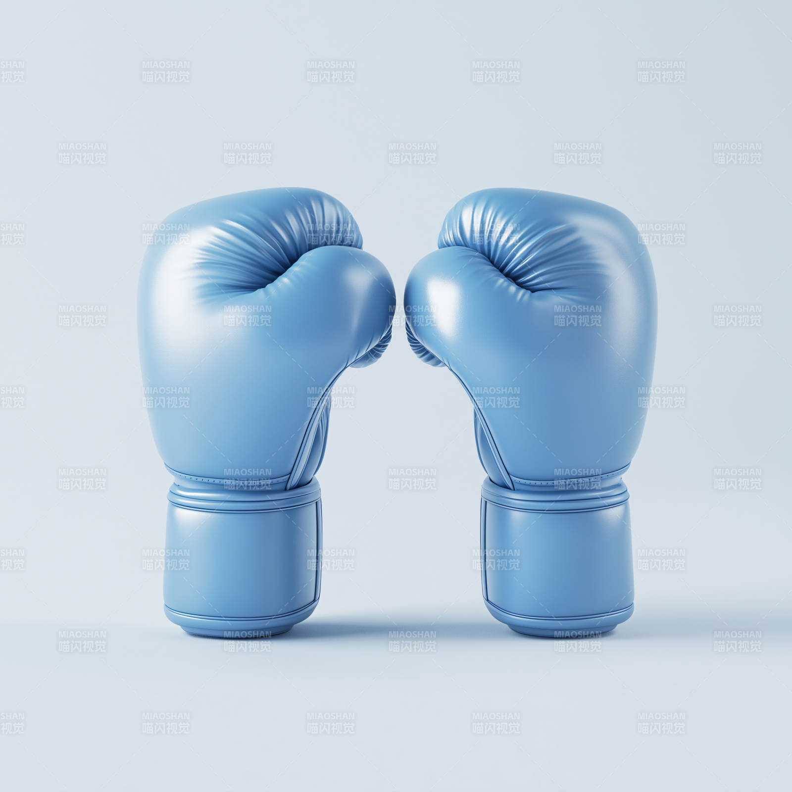蓝色拳击手套图片