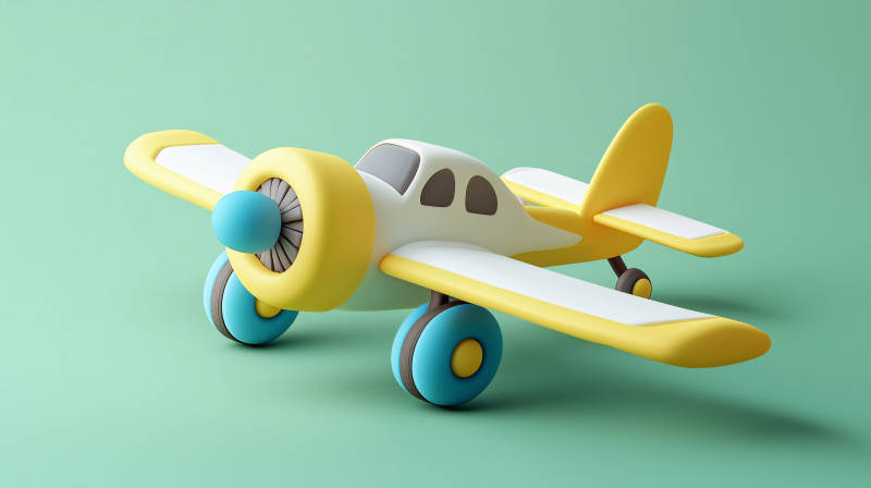 卡通飞机模型图片