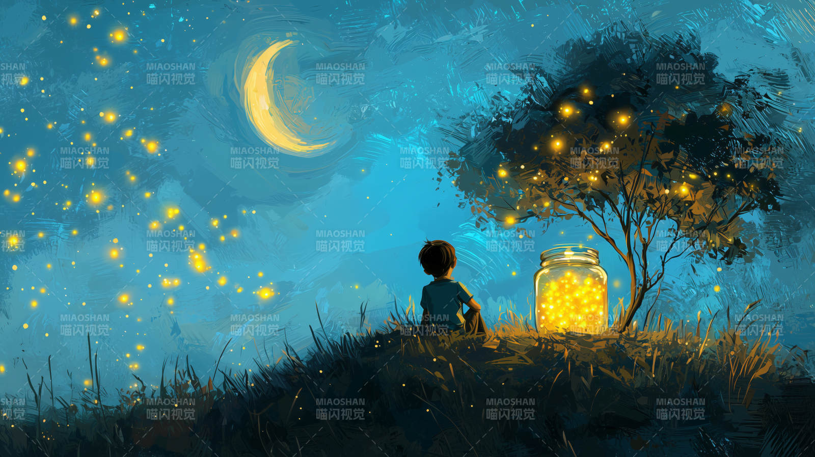 童话萤火之夜图片