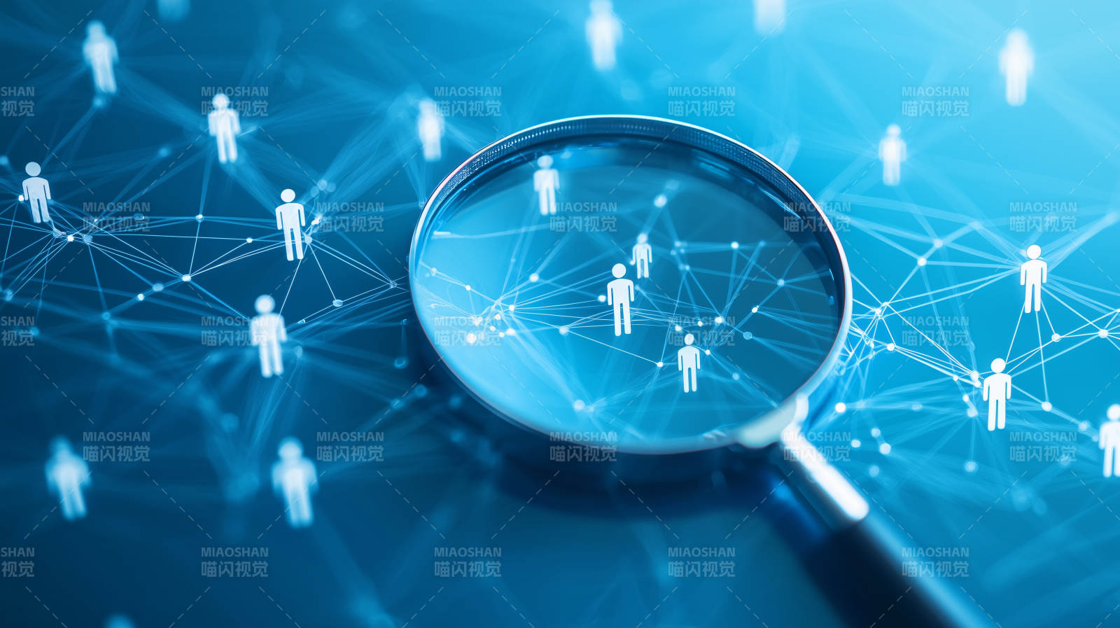 网络连接下的个体人力资源图片