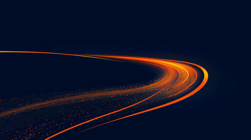 橙色能量波浪图片