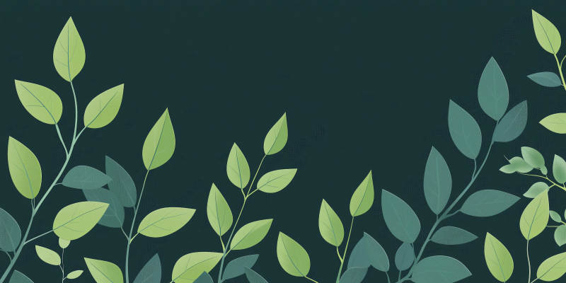 静谧蓝绿叶背景图图片