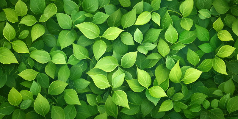 静谧蓝绿叶背景图图片