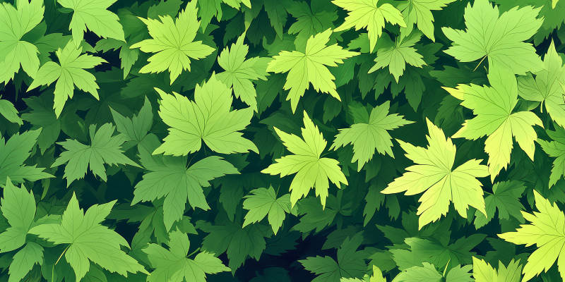 静谧蓝绿叶背景图图片