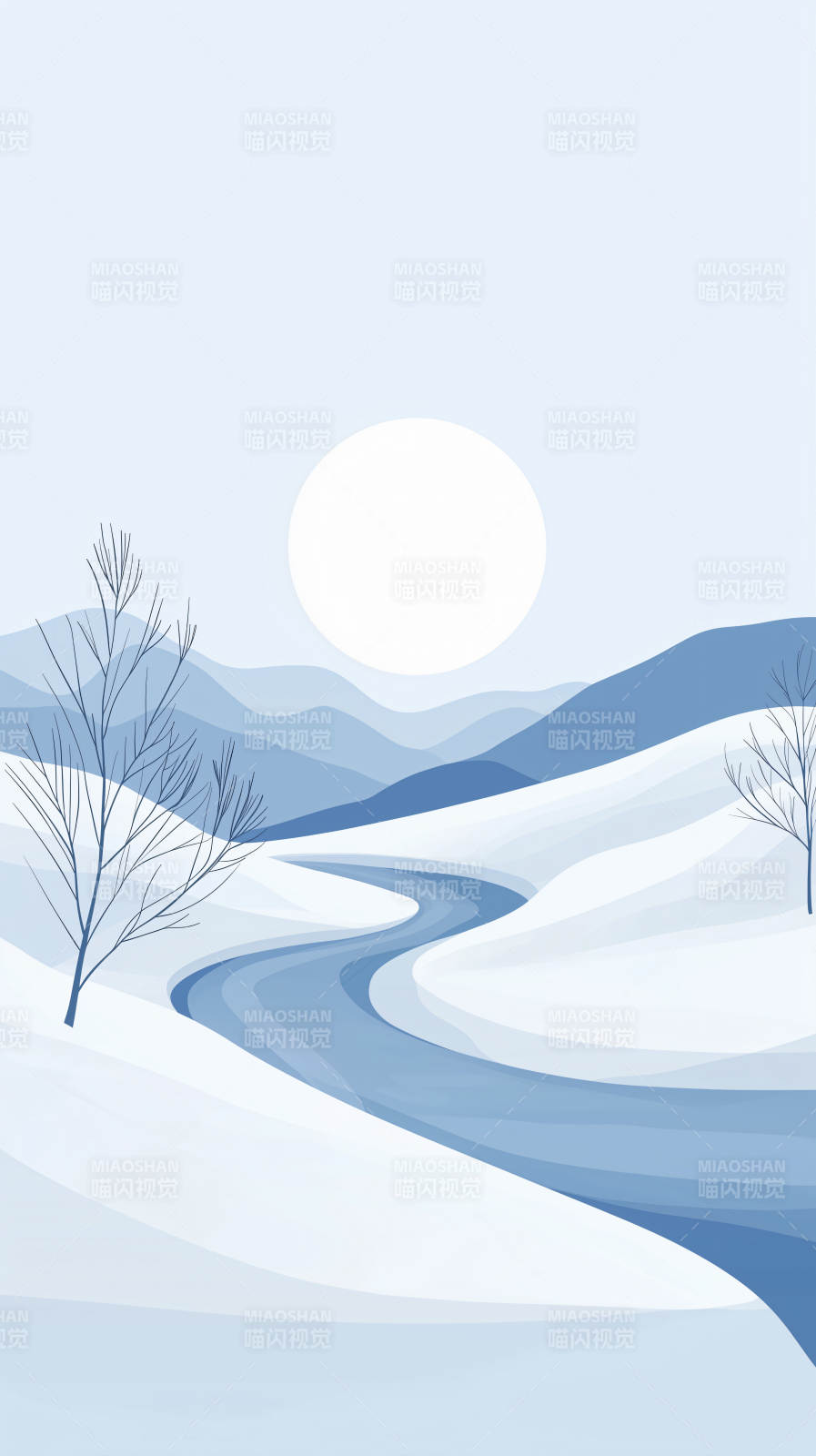 冰川峡谷的静谧之美图片