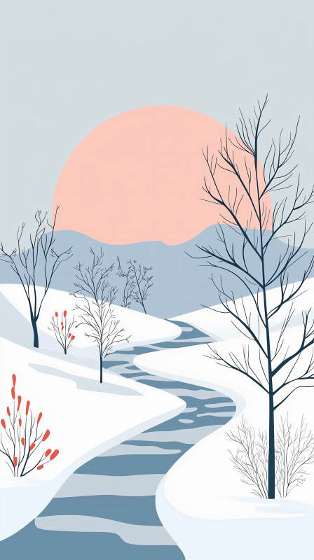 冰川峡谷的静谧之美图片