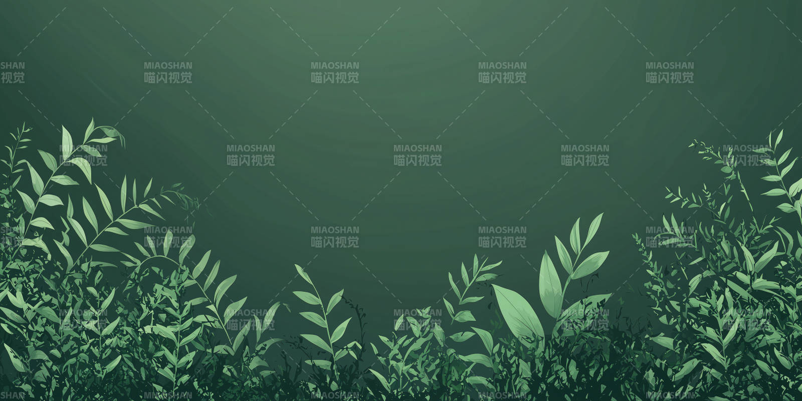 静谧蓝绿叶背景图图片