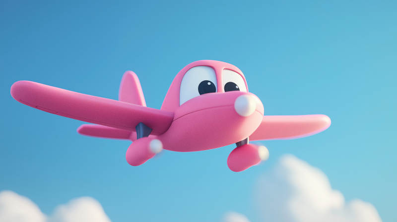 可爱卡通飞机图片