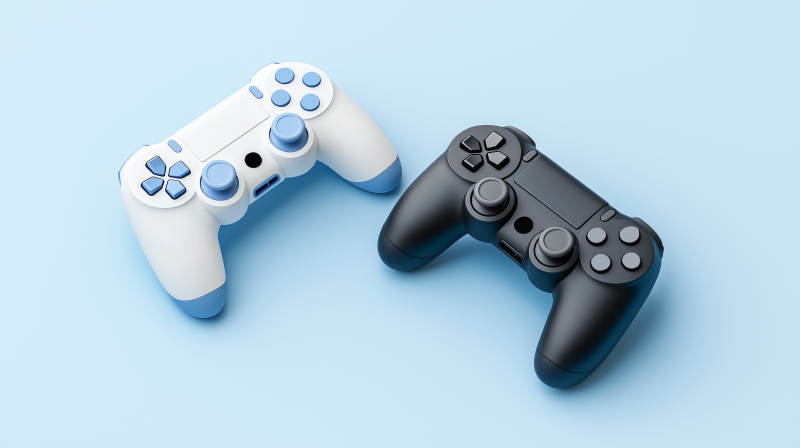 游戏手柄特写图片