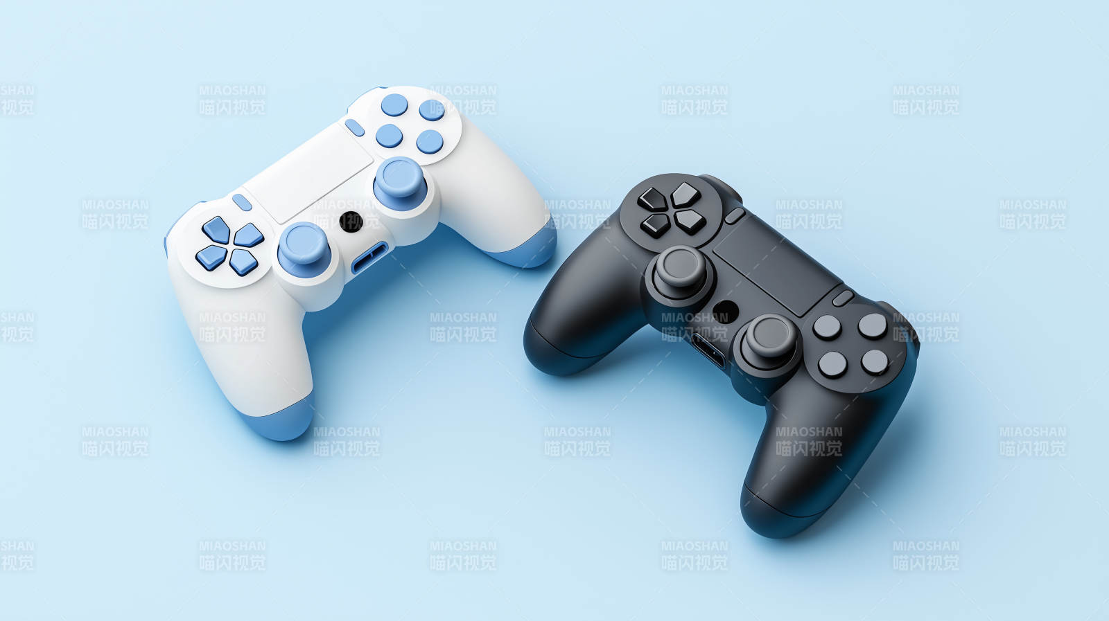 游戏手柄特写图片