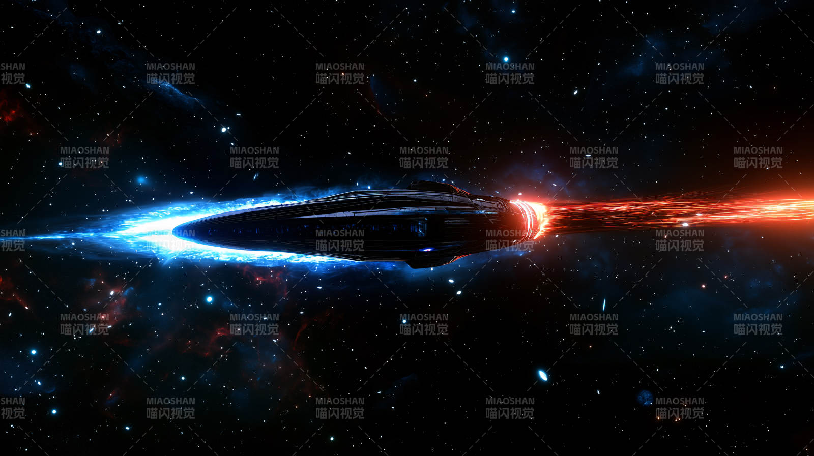 宇宙飞船超光速飞行图片