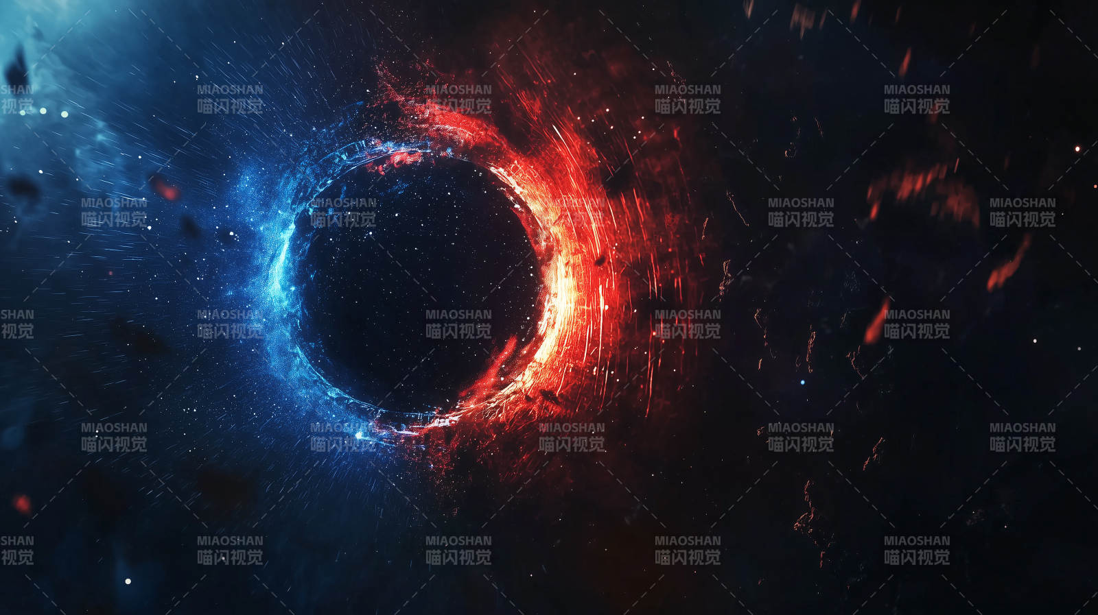 暗黑星云中的神秘星球图片