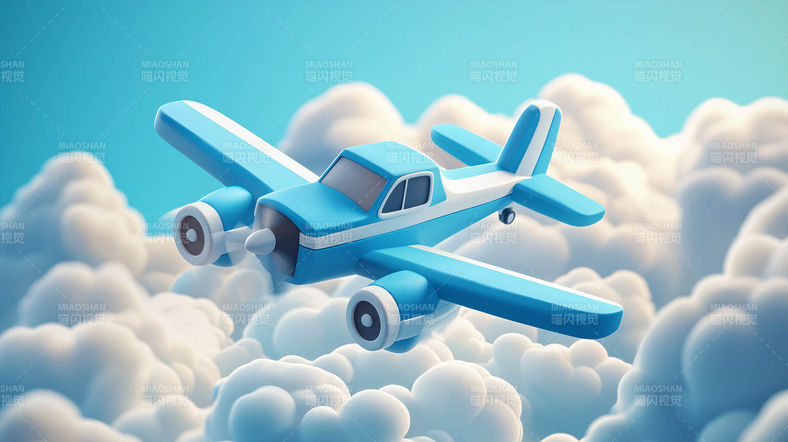 可爱卡通飞机图片