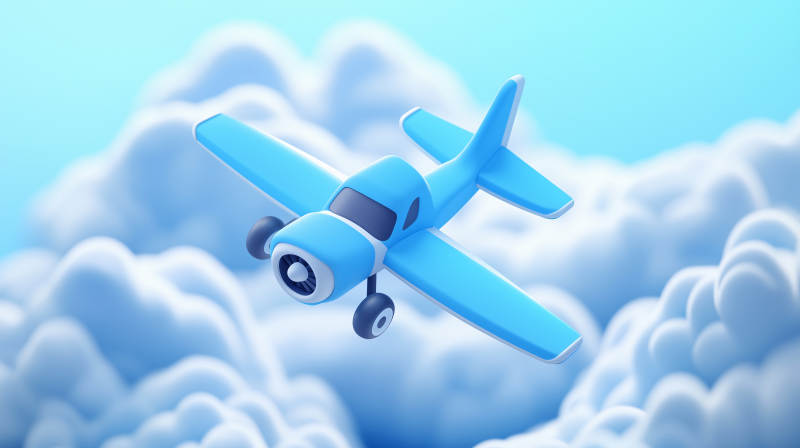 可爱卡通飞机图片