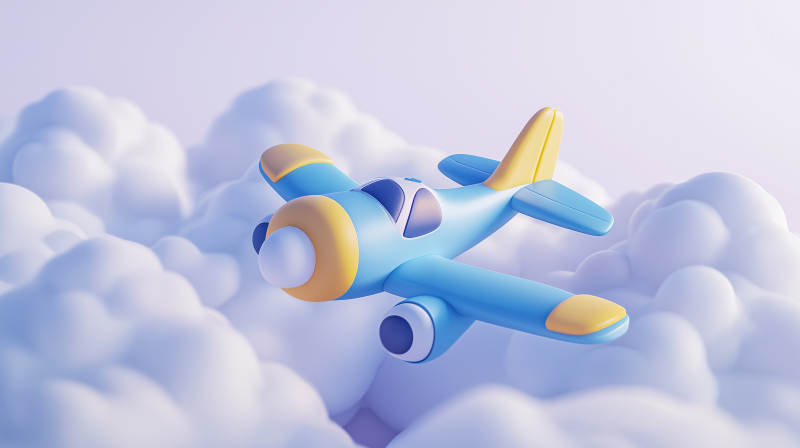 可爱卡通飞机图片