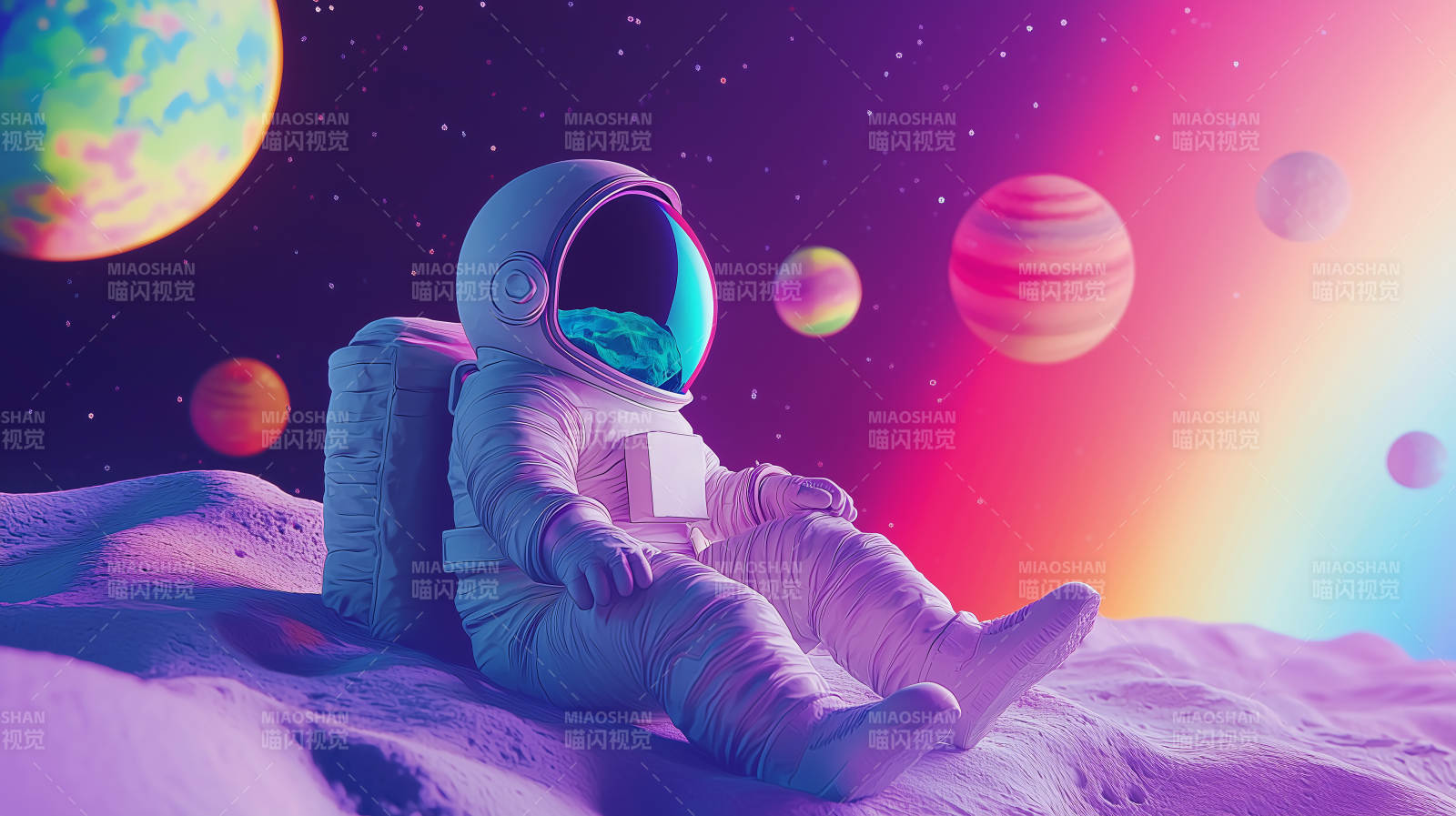 太空宇航员探险图片