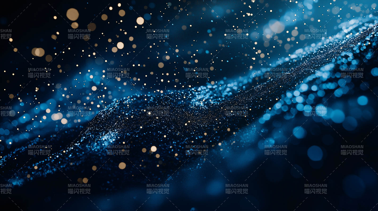 深蓝粒子流图片