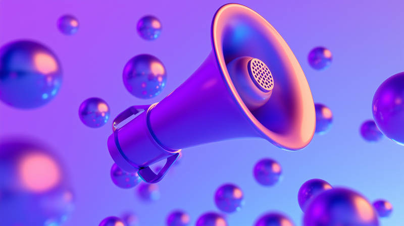 炫彩扩音器图片