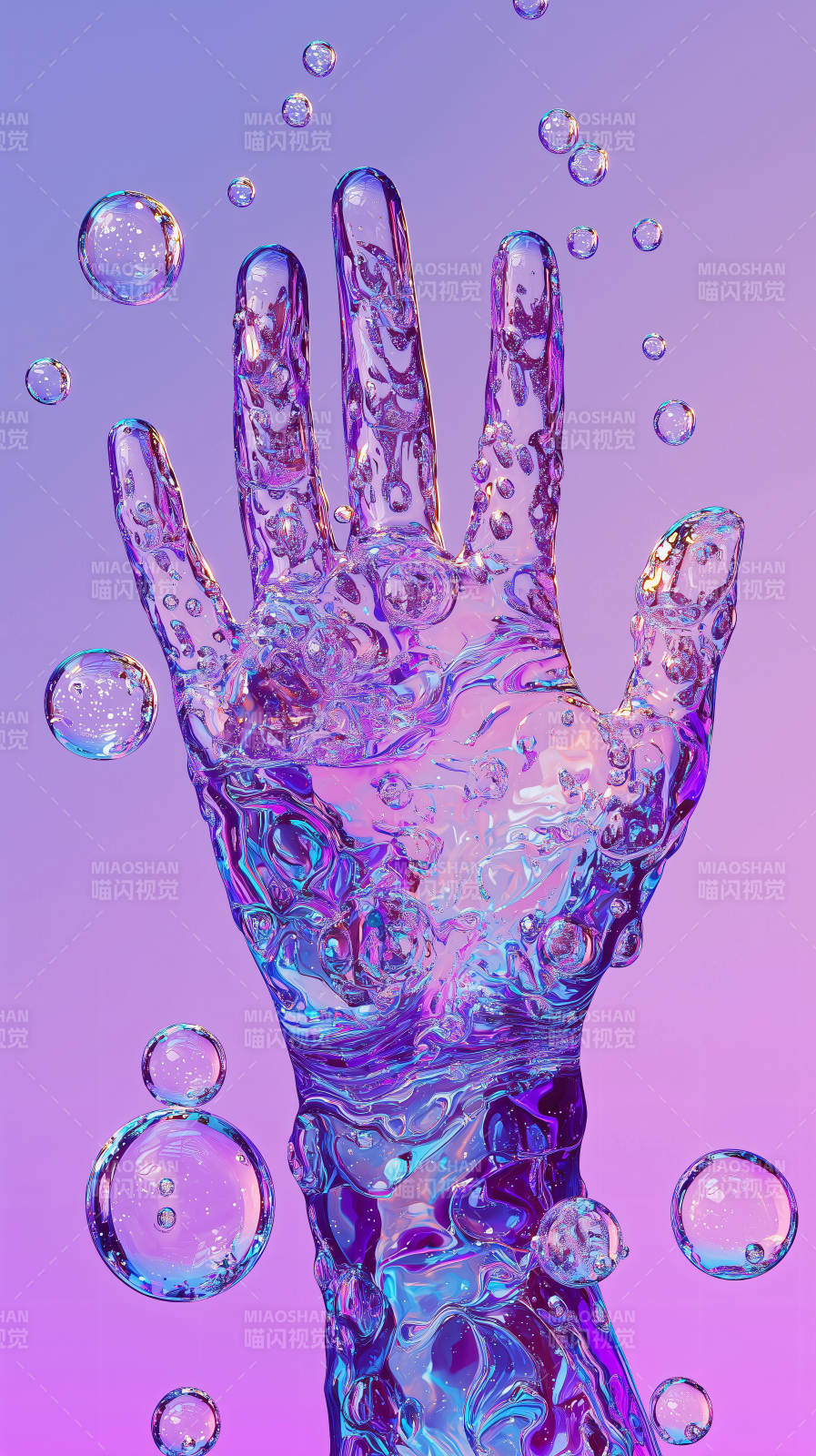 液态质感之手图片