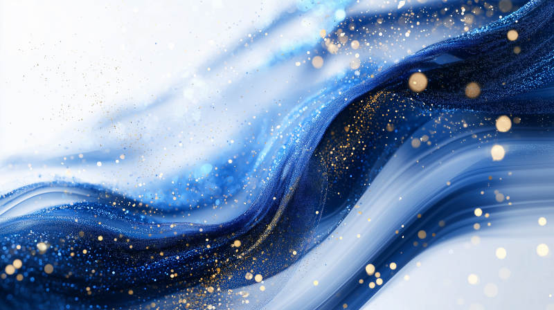 蓝色星河梦幻轻纱图片