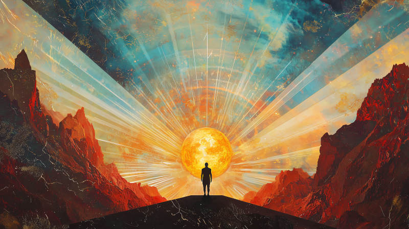 通往光明的道路图片