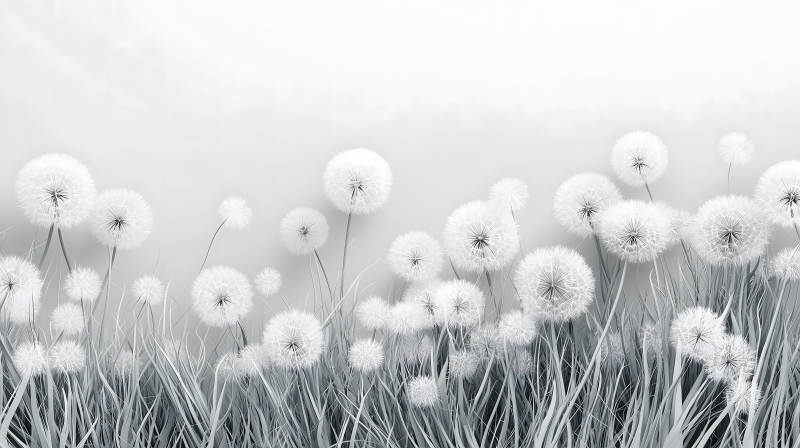蒲公英的轻盈絮语图片