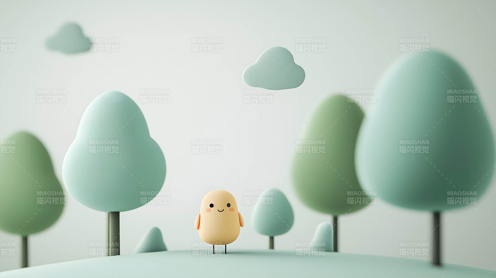 卡通小鸡的奇幻森林之旅图片