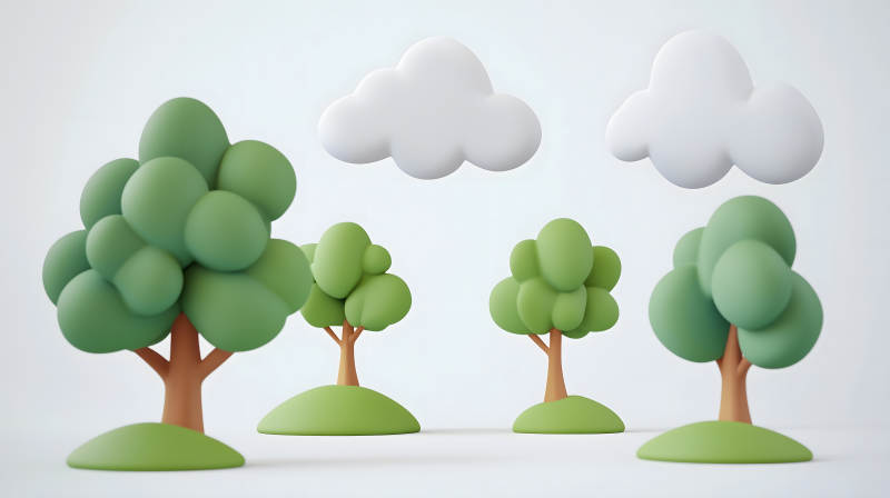 卡通森林的童话世界图片