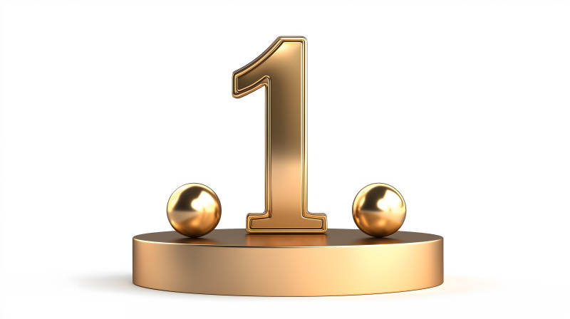 金色数字一的荣耀图片