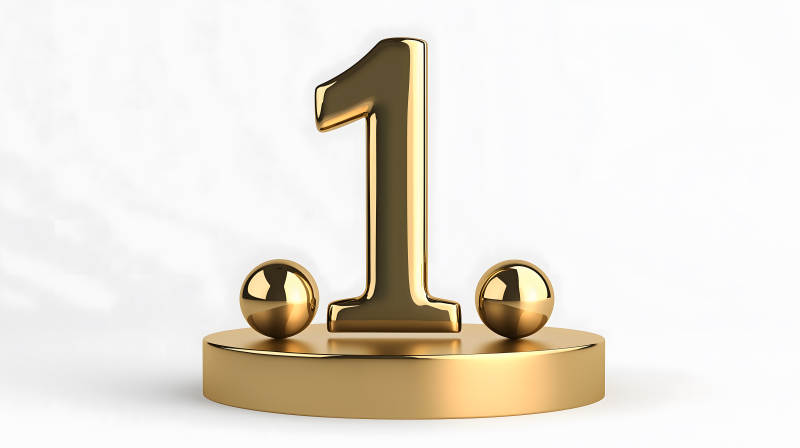金色数字一的荣耀图片