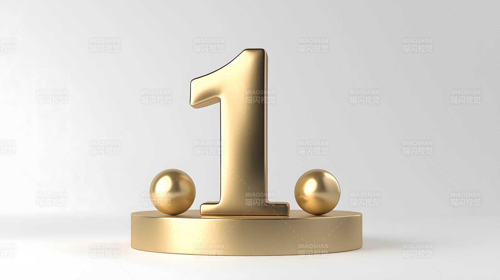 金色数字一的荣耀图片