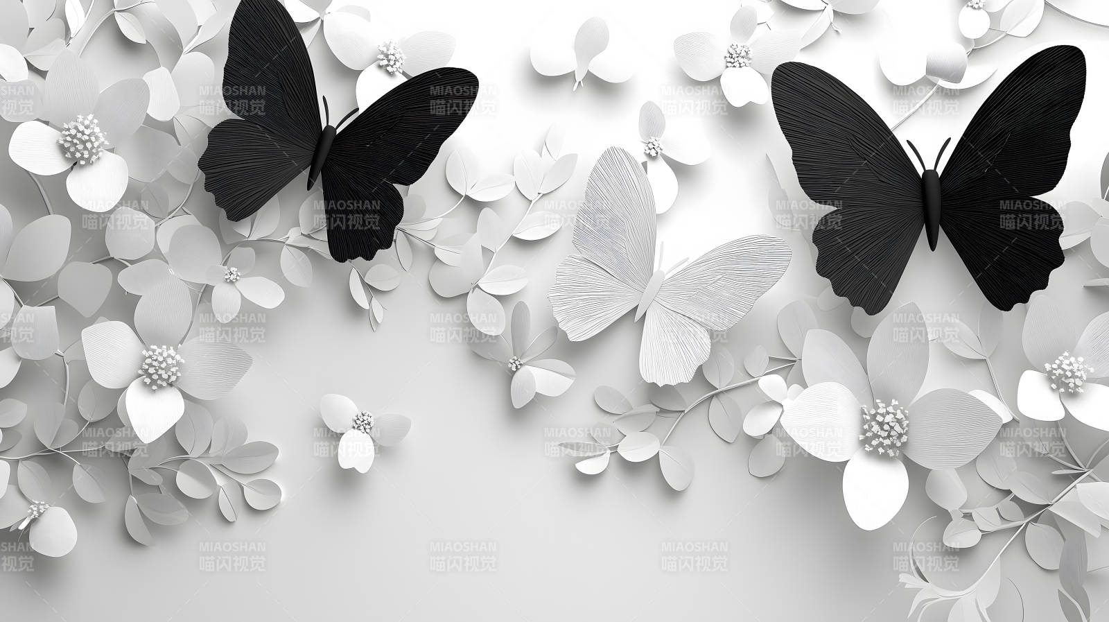 纯洁优雅纸雕艺术图片