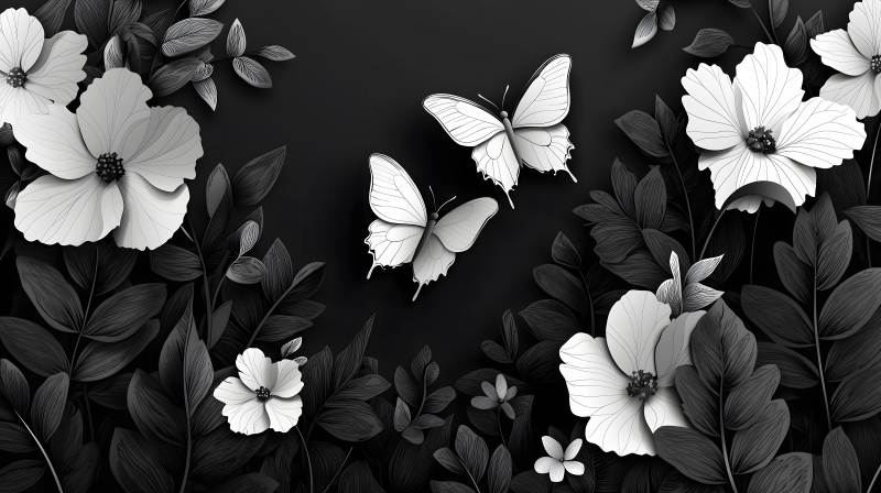 纯洁优雅纸雕艺术图片