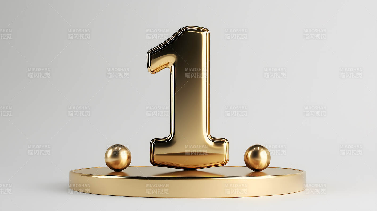 金色数字一的荣耀图片