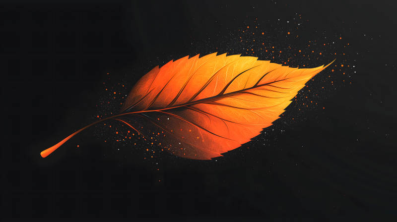 秋叶的诗意光影图片