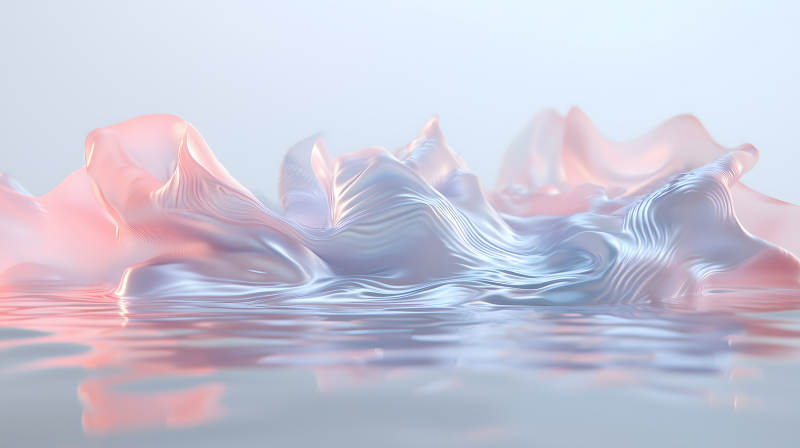 水波上的丝绸光影图片