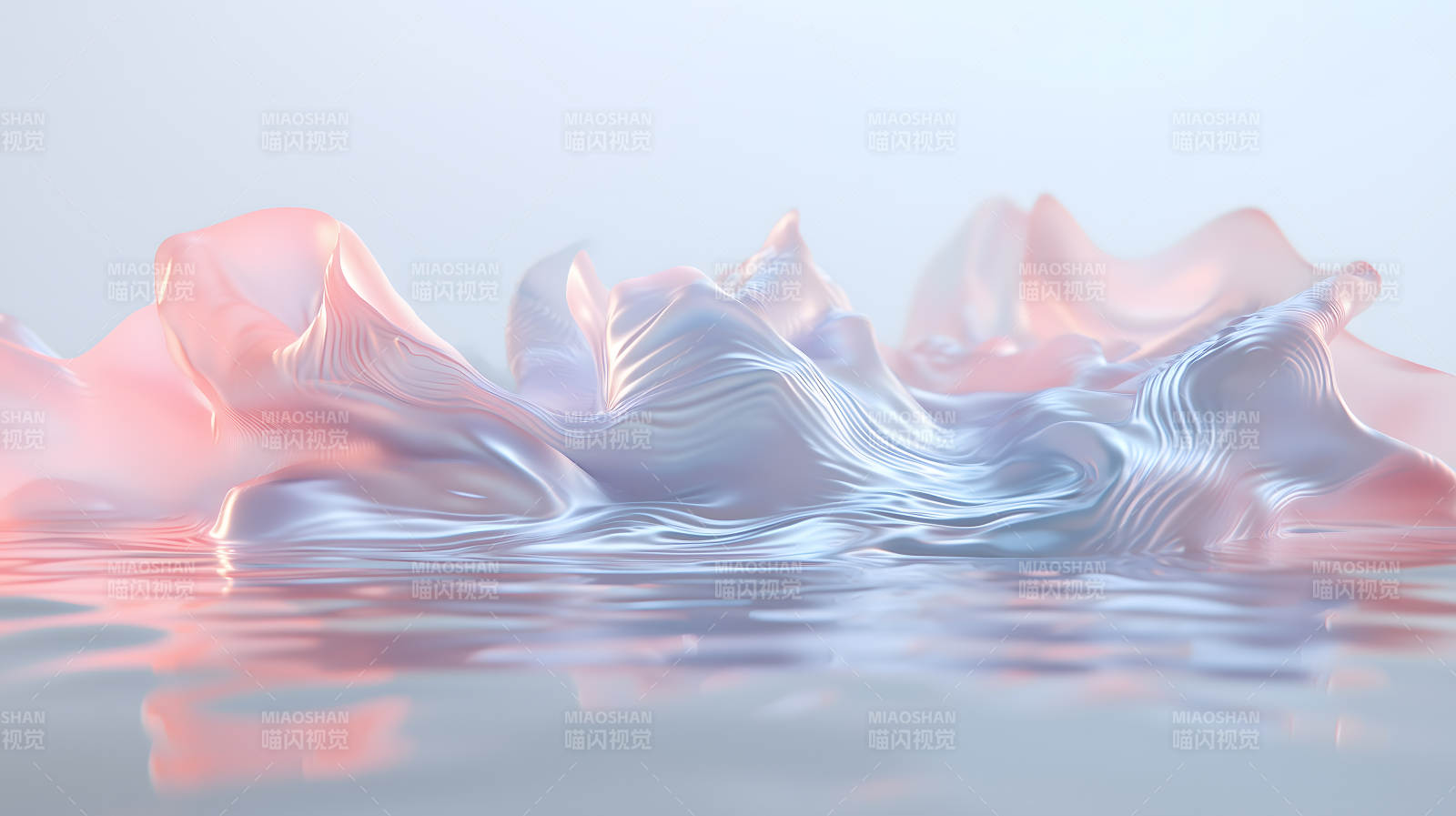 水波上的丝绸光影图片