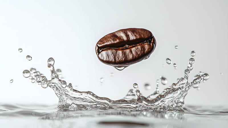 咖啡豆的华丽绽放图片