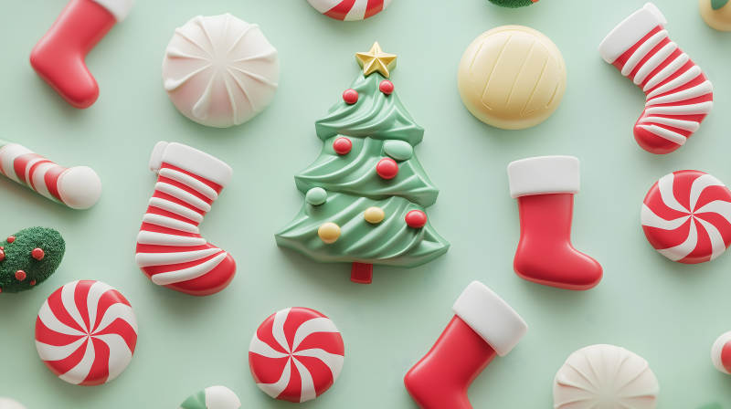 甜蜜圣诞糖果乐园图片