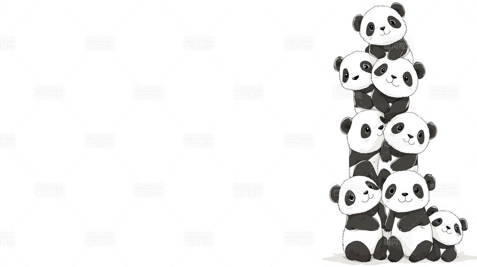 憨态可掬的熊猫乐园图片