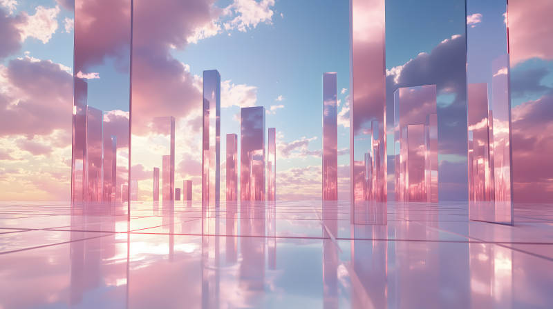 云端之境的镜面空间图片