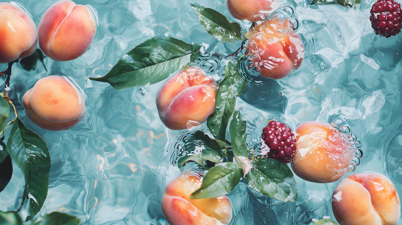 水漾蜜桃的清凉一夏图片