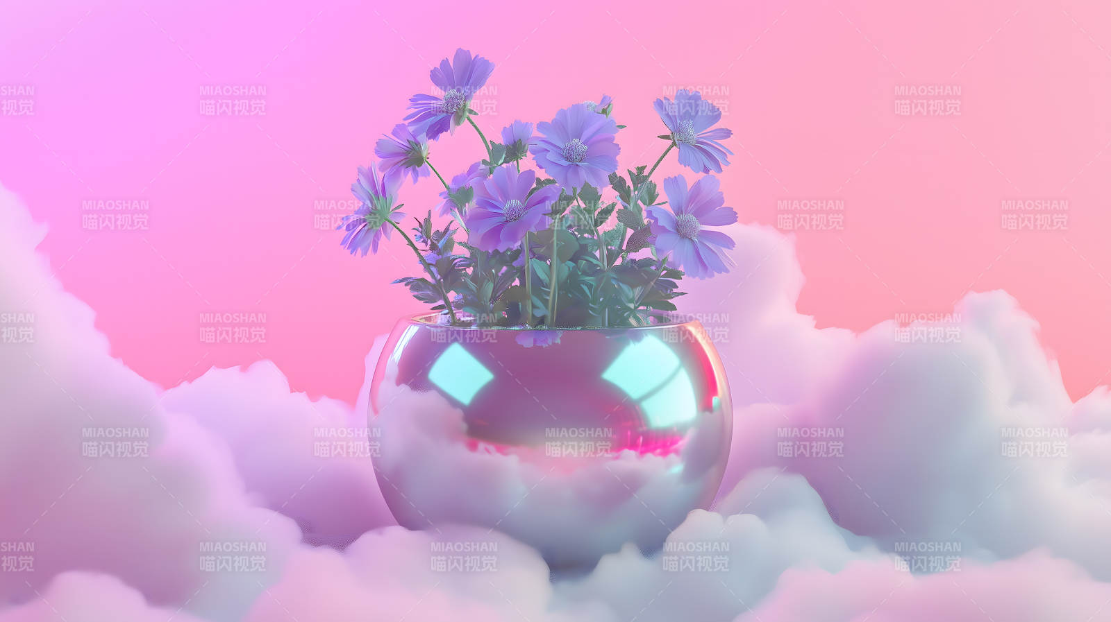 云端花境的梦幻诗意图片